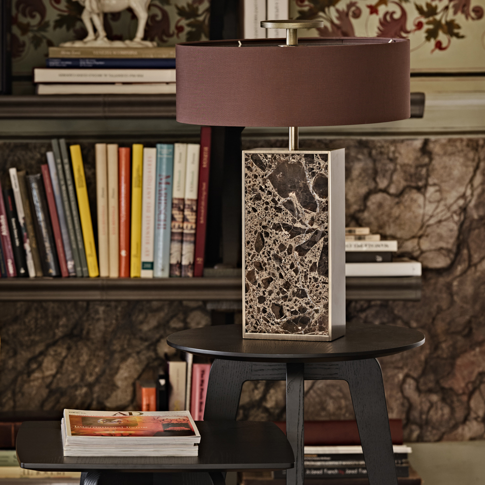 Modern Marble Designer Bronze Table Lamp
