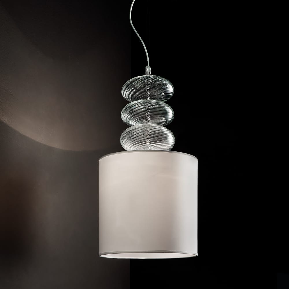 Modern Italian Handcrafted Murano Glass Pendant Light