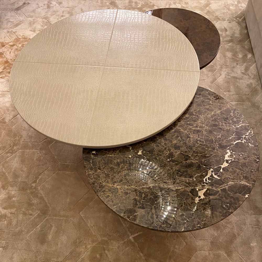 High End Nest of Round Coffee Tables