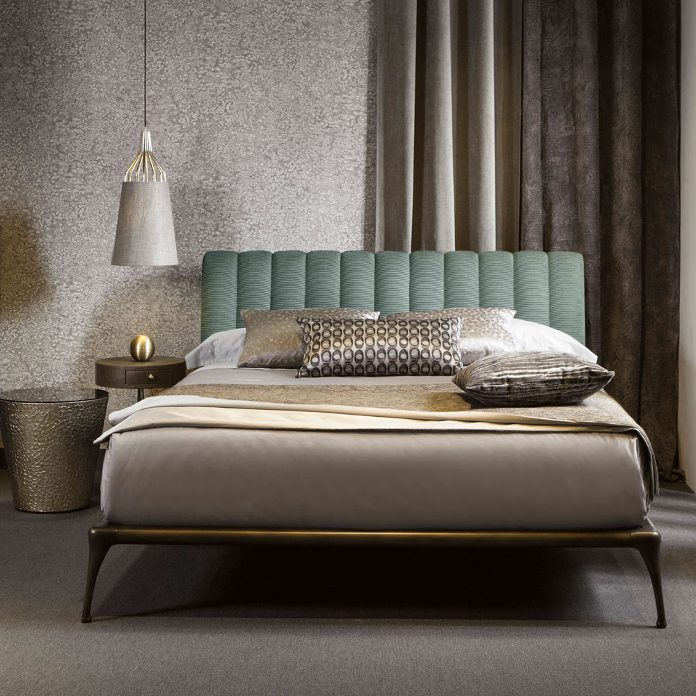 Modern Bed With Upholstered Headboard