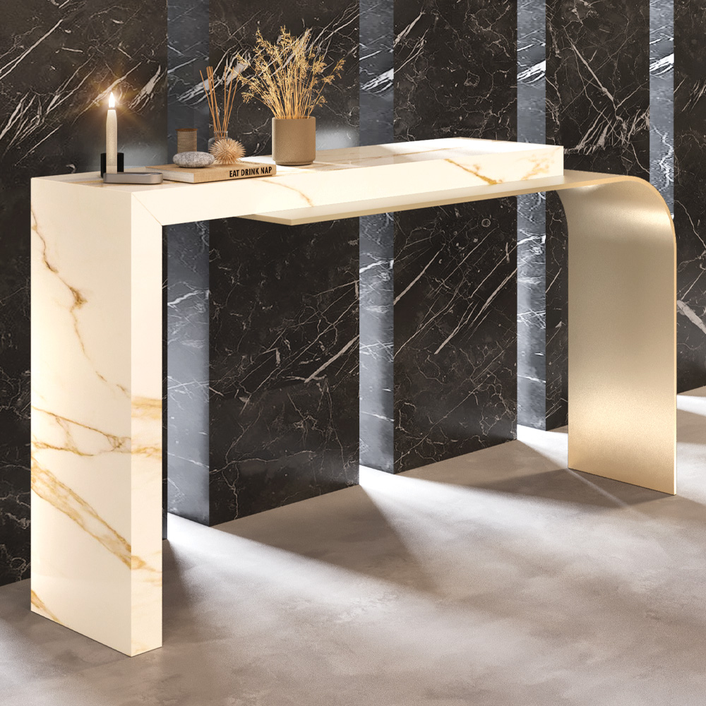 Contemporary Marble Console Table