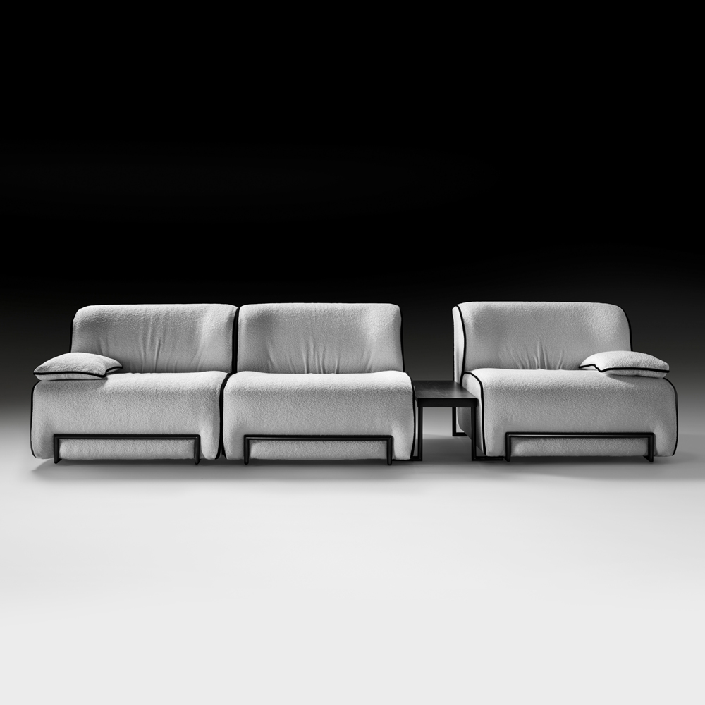 Contemporary Modular Sofa With Table