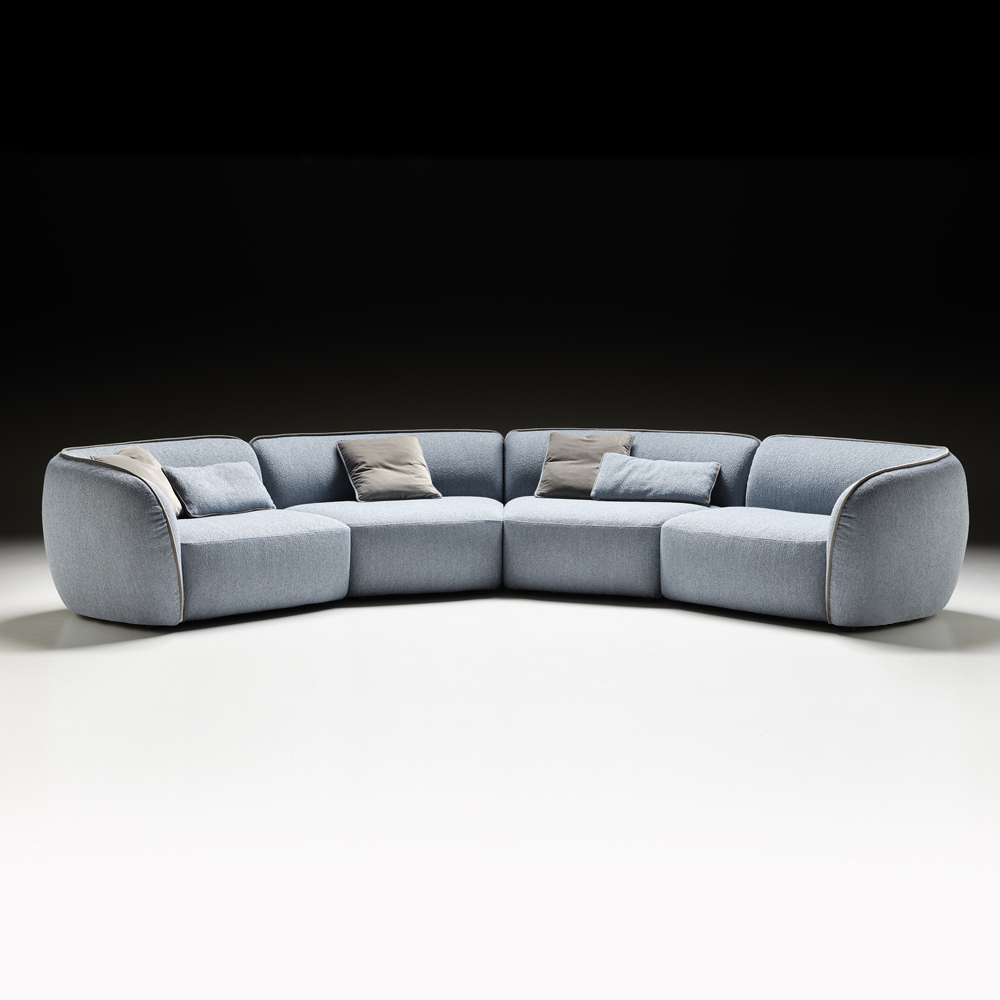 Modern Bouclè Modular Corner Sofa