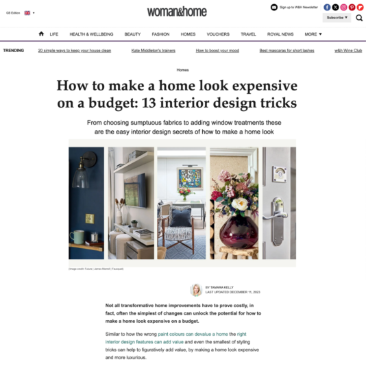 How to make a home look expensive on a budget