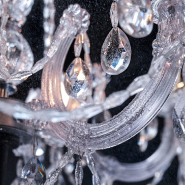 Large Outdoor Cut Crystal Chandelier