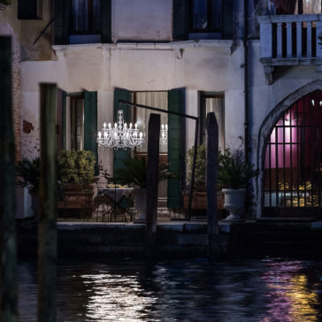 Outdoor Crystal Glass Chandelier