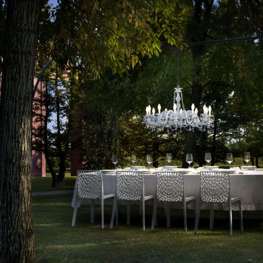 Outdoor Cut Crystal Chandelier