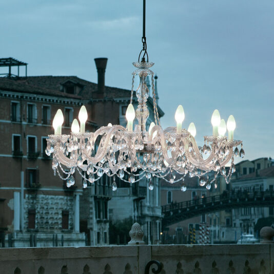 Outdoor Cut Crystal Chandelier