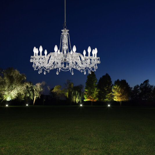 Outdoor Cut Crystal Chandelier