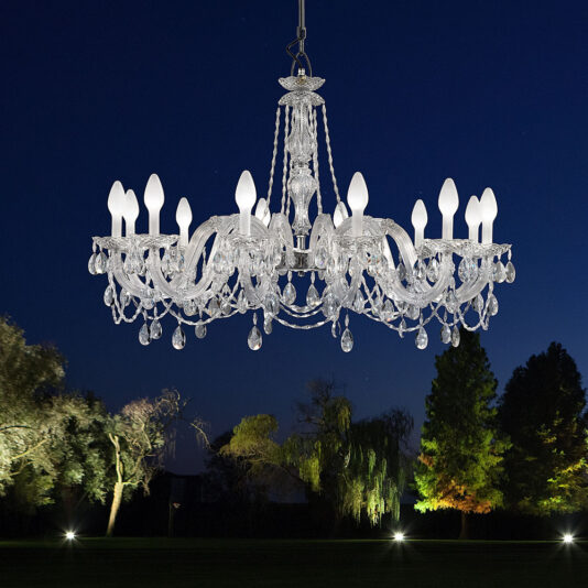 Outdoor Cut Crystal Chandelier