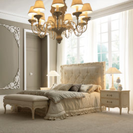 Luxury Ornate Button Upholstered Bed