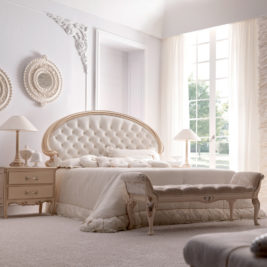 Opulent Italian Button Upholstered Bedroom Bench