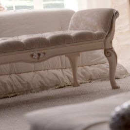 Opulent Italian Button Upholstered Bedroom Bench