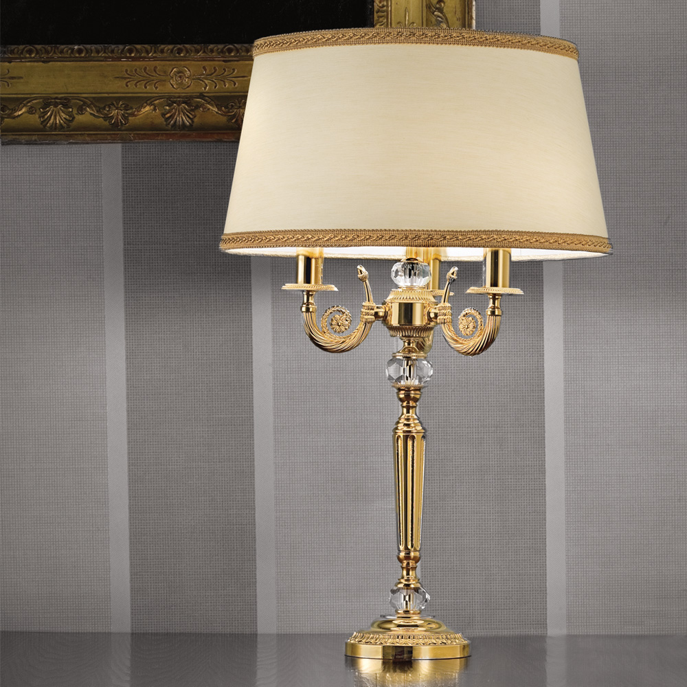 Classic Gold Candelabra Table Lamp