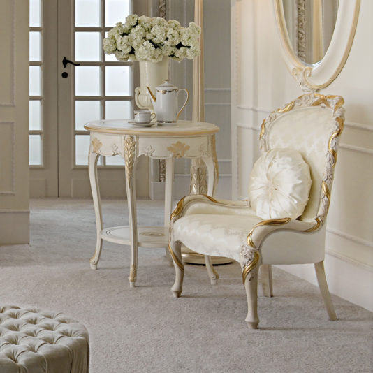 Luxury Italian Ladies Bedroom Chair