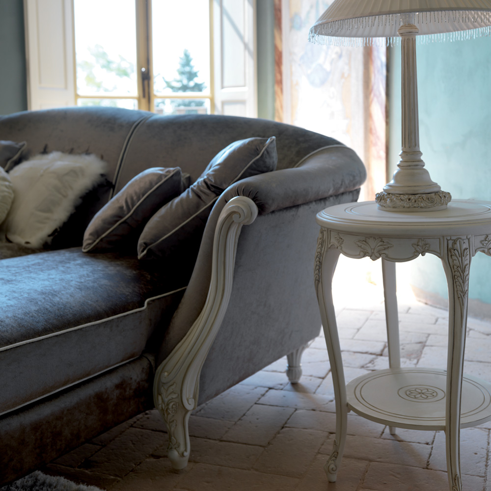 High End Italian Designer Grey Velvet Sectional Sofa