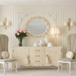 Reproduction High End Italian Ivory Sideboard