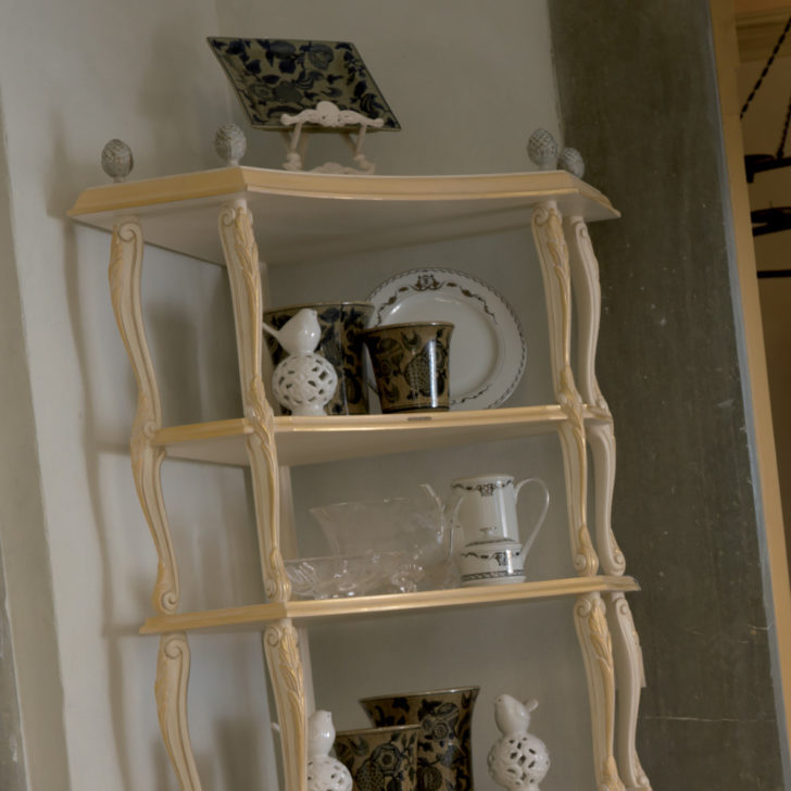 Ornate Italian Designer Corner Shelf