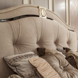 Italian Designer Nubuck Art Deco Bed