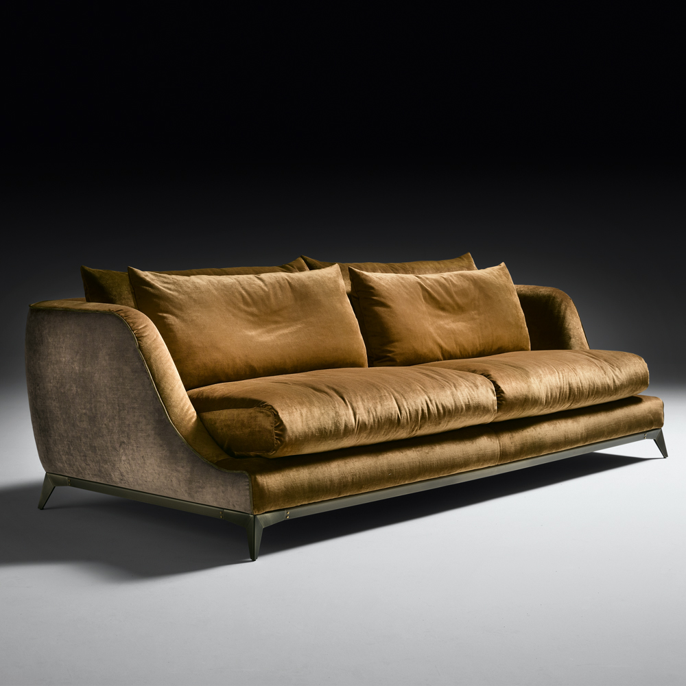 Contemporary Designer Velvet Sofa