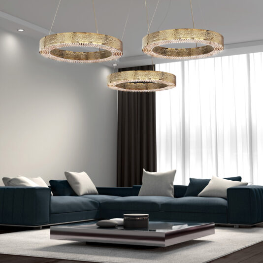 High End Gold Plated Designer Crystal Hoop Chandelier High End Gold Plated Italian Designer Crystal Hoop Chandelier