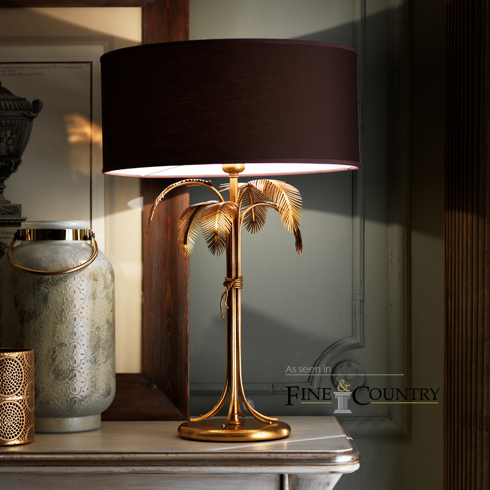 Exclusive Gold Leaf Italian Table Lamp
