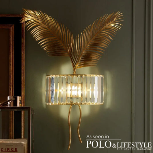 Exclusive Gold Leaf Italian Wall Lamp