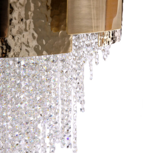Large Oval Designer Gold Plated Crystal Chandelier Large Oval Designer Gold Plated Crystal Chandelier