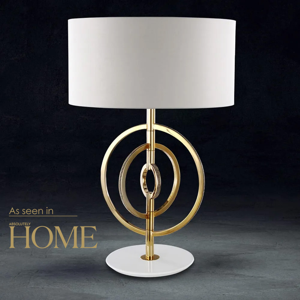 Luxury 24 Carat Gold Plated Crystal Table Lamp
