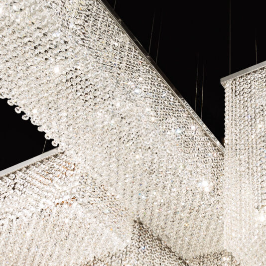Contemporary Italian Designer Crystal Geometric Chandelier Contemporary Italian Designer Swarovski Crystal Geometric Chandelier