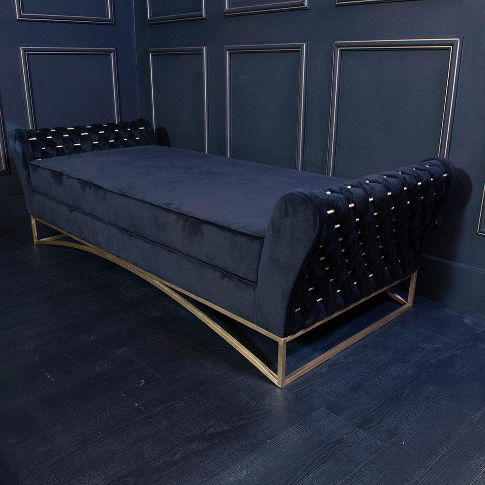 Luxurious Modern Designer Velvet Day Bed