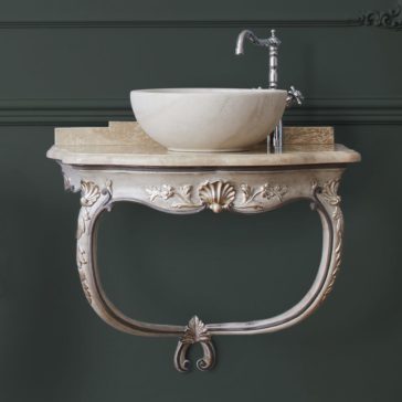 Florence Collection New Arrivals Classic Designer Italian Marble Bathroom Wall Mounted Basin
