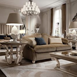 Luxury Furniture Sourcing, glamorous bedroom and sitting area