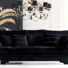 Little Black Sofa Awards 2019, 3 seater black velvet sofa, feature image