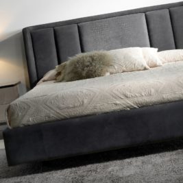 London Collection High End Designer Leather Upholstered Bed
