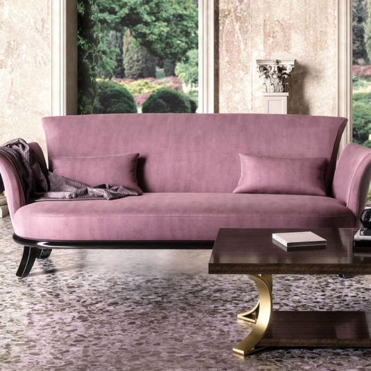 new arrivals-pink-velvet-sofa