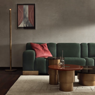 Minimal Contemporary Italian Burnished Brass Floor Lamp Minimal Contemporary Italian Burnished Brass Floor Lamp