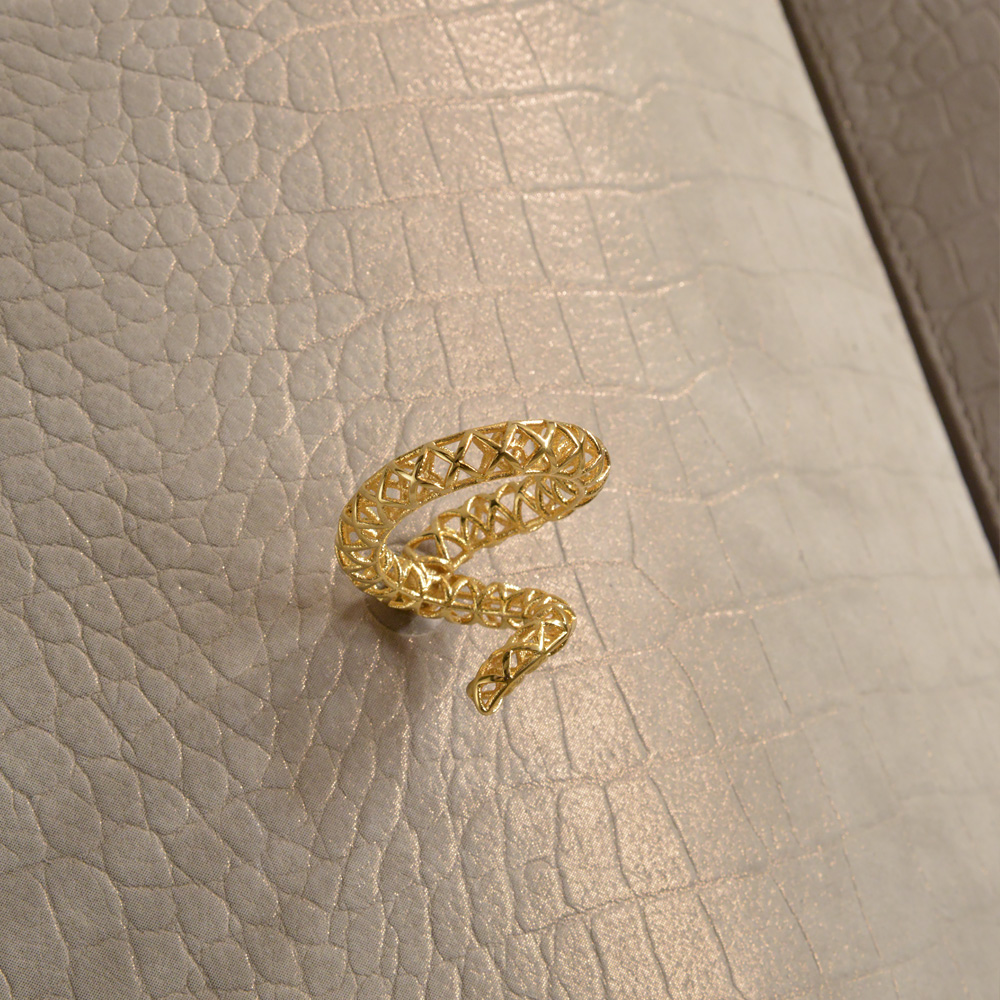 24 Carat Gold Plated Luxury Royal Nubuk Cabinet
