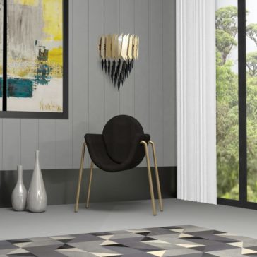 24 Carat Gold Plated Contemporary Italian Crystal Wall Light