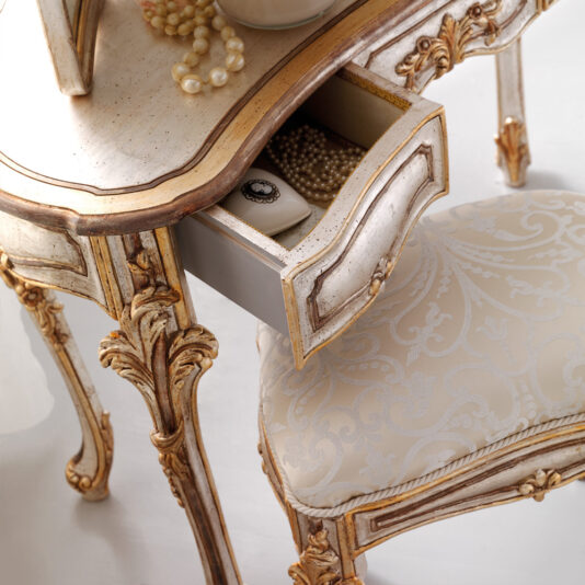 Antique Silver Rococo Dressing Table Set