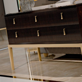 Art Deco Inspired Italian 6 Drawer Buffet Sideboard