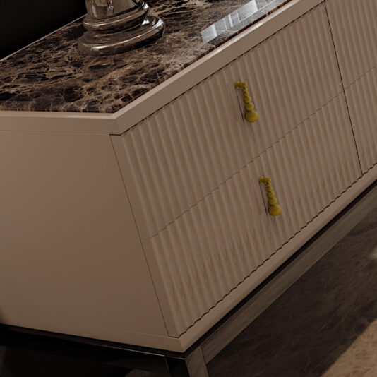 Art Deco Inspired High End 6 Drawer Buffet Sideboard Art Deco Inspired High End 6 Drawer Buffet Sideboard