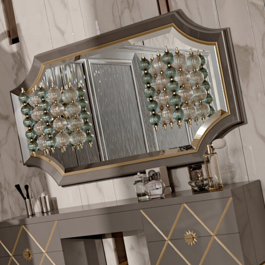 Art Deco Inspired Italian Designer 5 Drawer Dressing Table Art Deco Inspired Italian Designer 5 Drawer Dressing Table