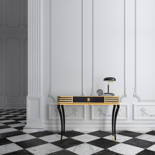 Beautiful Decorative Black Console Table