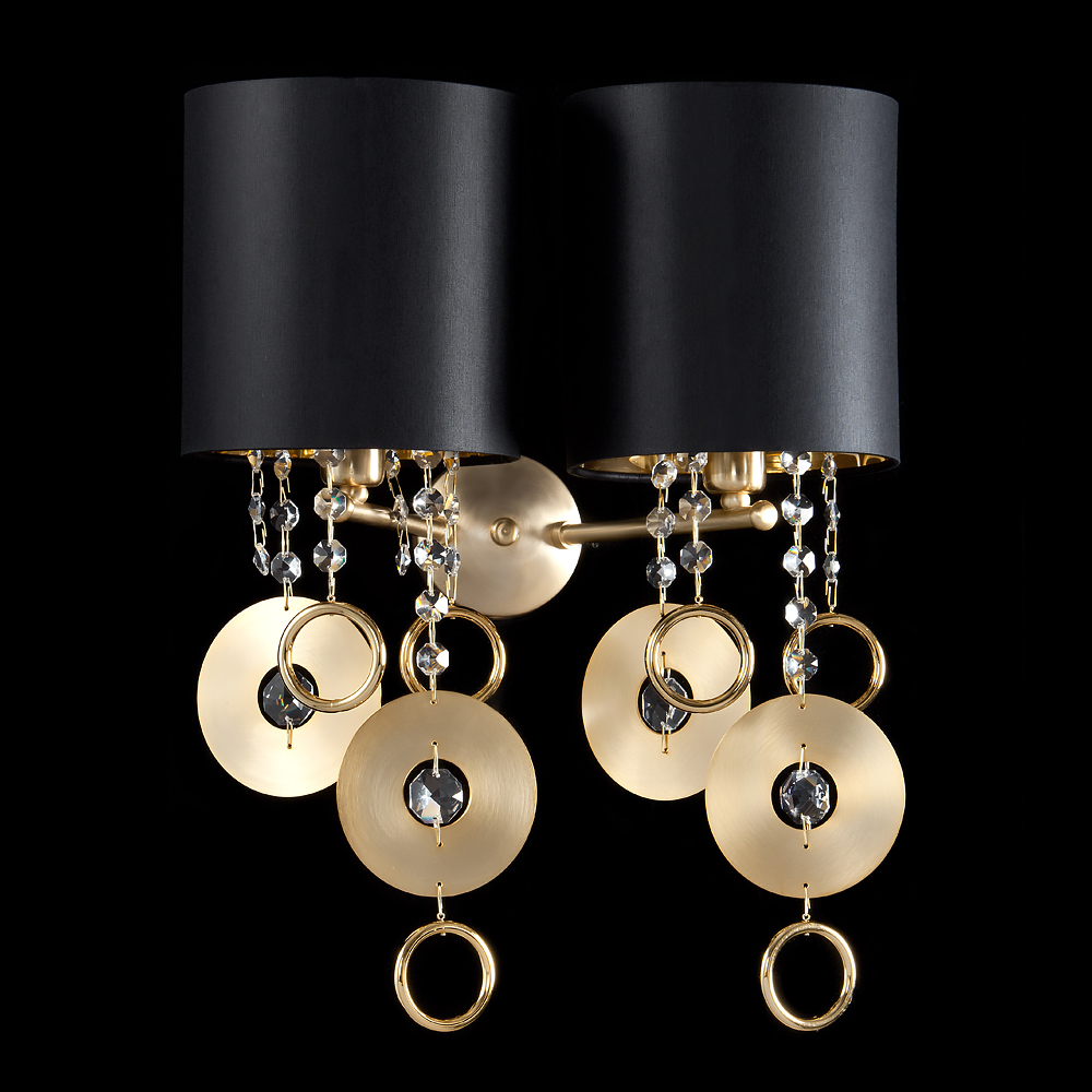 Luxury Gold Double Shade Wall Light