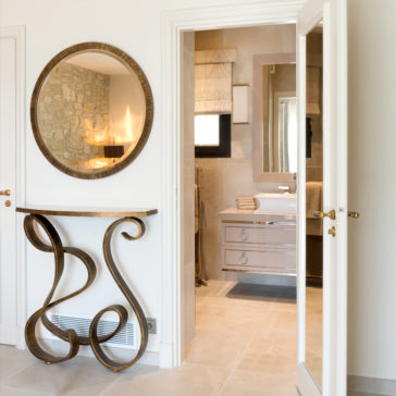 Exclusive Round Brushed Gold Overmantle Mirror Exclusive Contemporary Brushed Gold Console Table