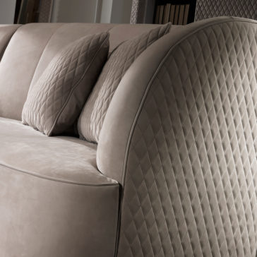 Exclusive Modern Italian Quilted Nubuck Sofa Modern Italian Quilted Nubuck Sofa