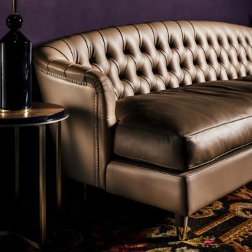 Button Upholstered Designer Leather Sofa Button Upholstered Designer Italian Leather Sofa