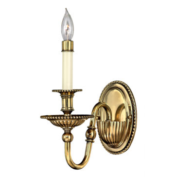 Classic Candle Style Solid Brass Wall Light Classic Candle Style Solid Brass Wall Light