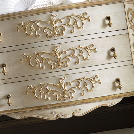 High End Italian Designer Chest of Drawers Carved Italian Designer Chest of Drawers